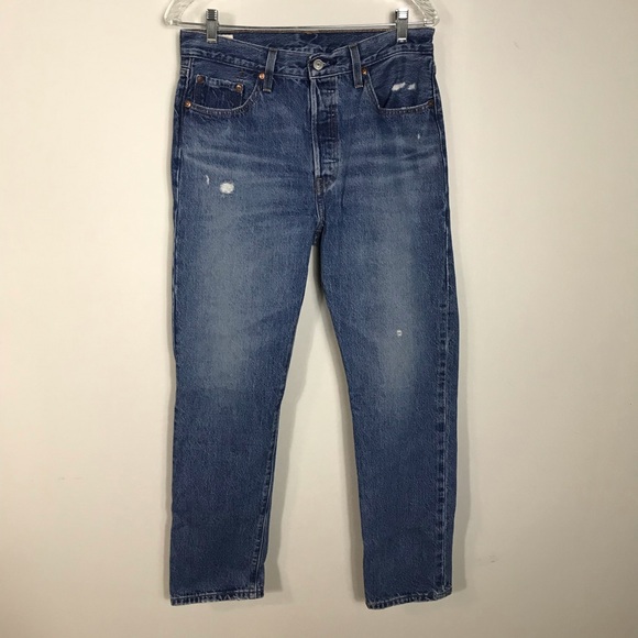 Levi's Denim - Levi’s Premium 501 Women’s Blue Jeans Original fit Straight leg High rise Size29
